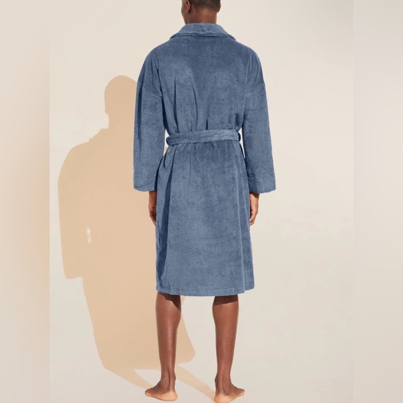 New With Tags: Eberjey Unisex Terry Robe In Size S/M - Picture 6 of 12